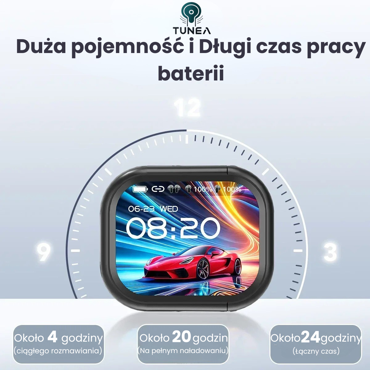 TuneaPods™ – Słuchawki Nowej Generacji z Tłumaczem AI i Ekranem LCD